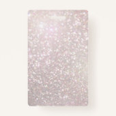 Badge votre logo carte d'identité parties scintillant au (Dos)