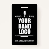 Badge Votre logo de bande (Devant)