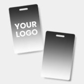 Badge Votre logo et dégradé de couleur moderne modifiabl (Avant & arrière)