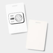 Badge Votre logo ici (Avant & arrière)