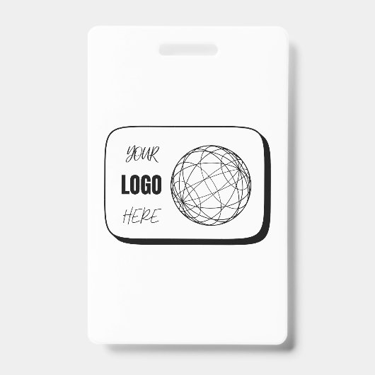 Badge Votre logo ici (Avant)
