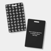 Badge Votre logo | Logo, Motif de conception ou d'image  (Recto et verso)