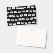 Badge Votre logo ou conception | Fond de couleur modifia (Avant & arrière)