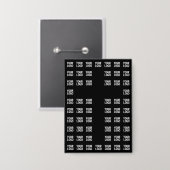 Badge Votre logo ou image téléchargée | Motif croisé (Recto/Verso)