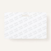 Badge Votre logo s'allège automatiquement et se répète (Dos)