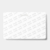 Badge Votre logo simple motif diagonal répétitif (Arrière)