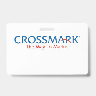 Badge votre nom ici crossmark