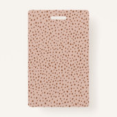 Badge VOTRE PROPRE LOGO Photo Beige (Dos)