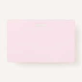 Badge Votre texte | Élégant Script & Soft Blush Rose (Dos)