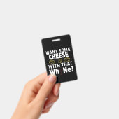 Badge Vous voulez du fromage avec ce vin ? (Manuel / portable)