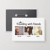 Badge Voyager avec des amis (Recto/Verso)