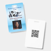 Badge Vrai Bleu (Avant & arrière)