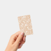 Badge Vue rapprochée d'un mur texturé avec patte (Manuel / portable)