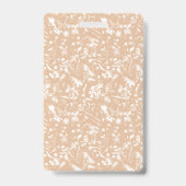 Badge Vue rapprochée d'un mur texturé avec patte (Arrière)