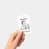 Badge WAN Man À Votre Service Retro Tech (Manuel / portable)