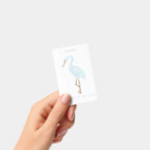 Badge Watercolor Blue Crane (À main)