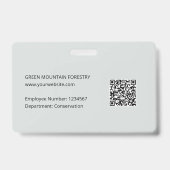 Badge Watercolor Green Forest Personalized  (Dos)