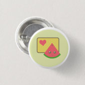 badge watermelon knop kawaii ronde button 3,2 cm (Voorkant /achterkant)