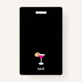 Badge Week-end de filles drôle pour l'enterrement de vie (Dos)