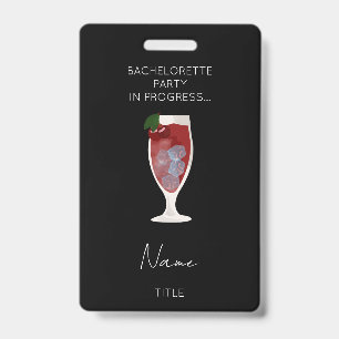 Badge Week-end drôle de filles pour enterrement de vie d
