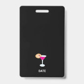 Badge Week-end drôle de filles pour l'enterrement de vie (Dos)