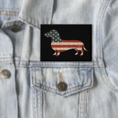 Badge Weenie Le Peuple Dachshund 4 juillet (Insitu)