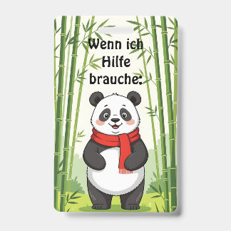 Badge "Wenn ich Hilfe brauche:" Ausweis