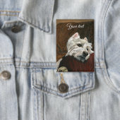 Badge Westie sur canapé (Insitu)