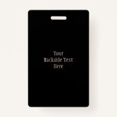 Badge Whiskey Texte Personnalisé Sur Les Rochers (Dos)