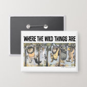 Badge Wild Things and Max Swinging From Trees (Recto/Verso)