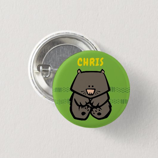Badge Wild Wombat (Devant & derrière)