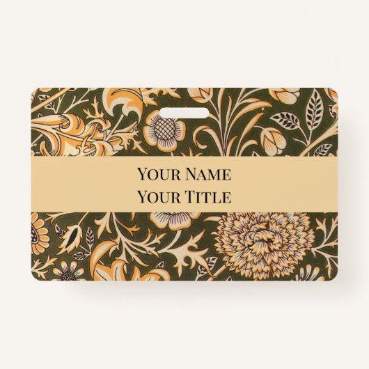 Badge William Morris Cherwell Motif de fond d'écran (Devant)