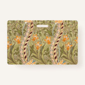 Badge William Morris Daffodil Garden Flower Classic Bota (Dos)