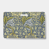 Badge William Morris Kennet Papier Peint Floral Bleu (Arrière)