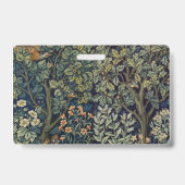 Badge William Morris Pheasant Bird Tree Botanical (Dos)