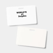 Badge World's #1 Dolphin (Avant & arrière)