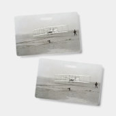 Badge Wright Brothers Flyer First Plane Flight Aviation (Avant & arrière)