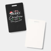 Badge Xmas Merry (Avant & arrière)