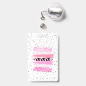 Badge xoxoxo (Arrière avec rétractable)