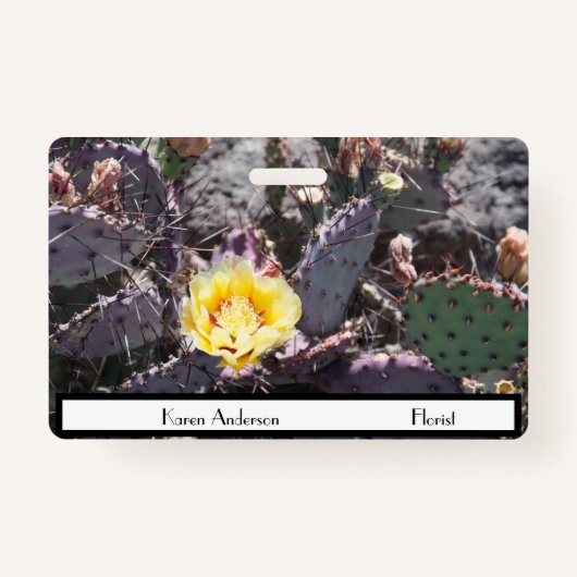 Badge Yellow cactus (Devant)