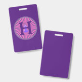 Badge - Yoga Zen - Personnalisé - Ajouter Initial (Avant & arrière)