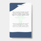Badge Your Health Care Company Logo Photo Clip Name (Arrière)