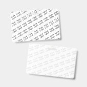 Badge Your Logo Simple Repeating Diagonal Pattern (Avant & arrière)