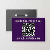 Badge Your Promotional Business QR Code Template Design (Recto/Verso)