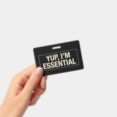 Badge Yup Im Essentiel (Manuel / portable)