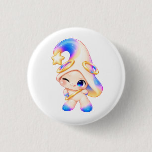 Badge Zessi Ondeugend & Knipoog - Hum Collectie Ronde Button 3,2 Cm