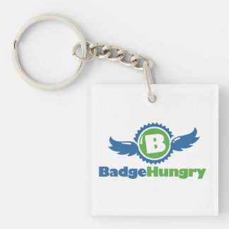 BadgeHungry AcrylSquare Sleutelhanger