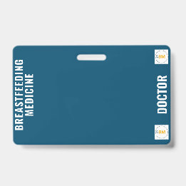 Badgekaart voor borstvoeding en lactatiegeneeskund badge
