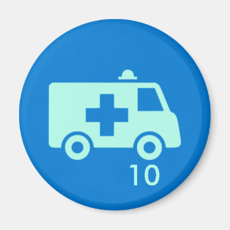 Badgemagneet - Ambulance 10 Magneet