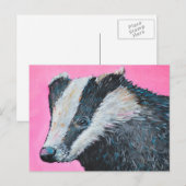 Badger Briefkaart (Voorkant / Achterkant)